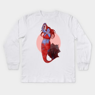 mermaid Kids Long Sleeve T-Shirt